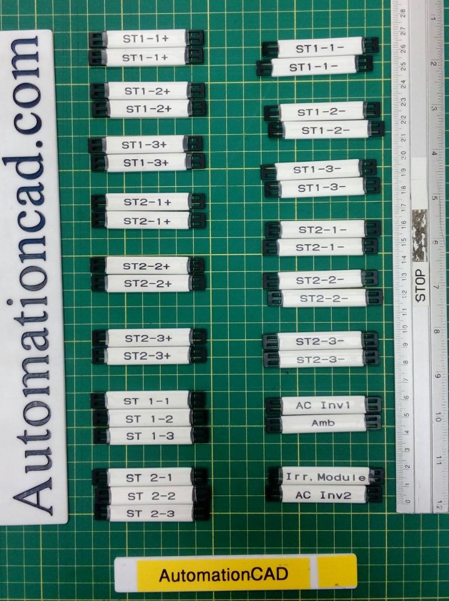 TAG มาร์คสายไฟ Polyurethane สีขาว เบอร์มาร์คสายไฟ CABLE MARKER