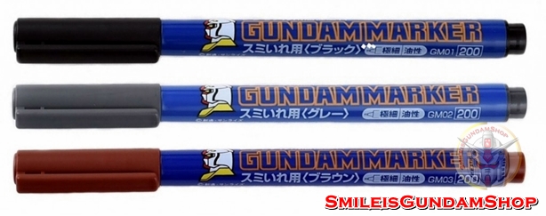 Gundam Marker For Plastic Model (ปากกาตัดเส้นแบบเขียน)[MR.HOBBY]