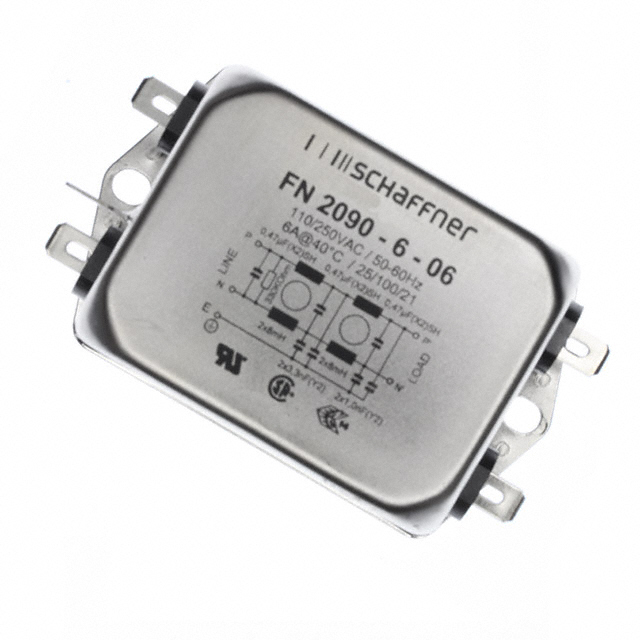 NOISE FILTER SCHAFFNER 6A 250VAC 50/60Hz