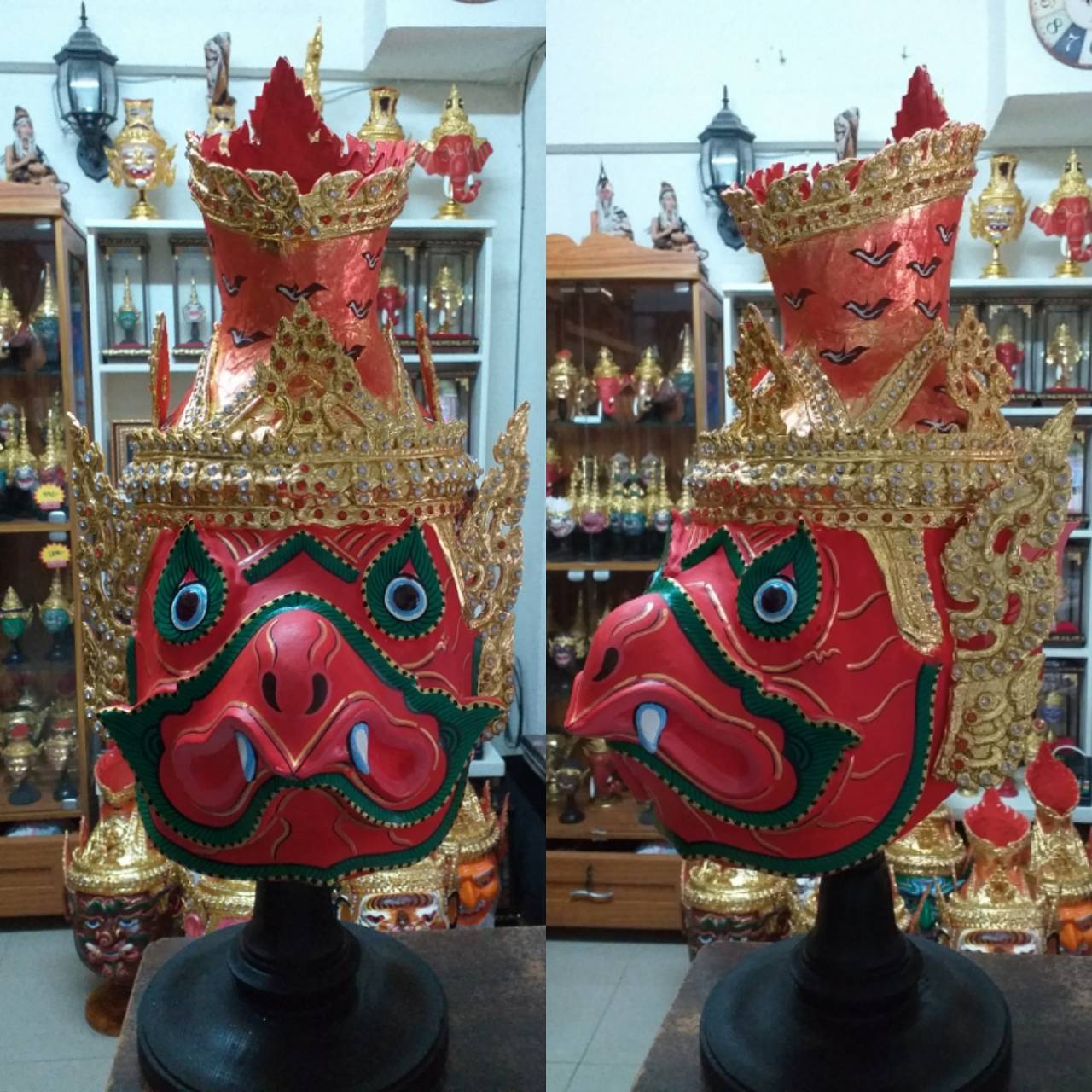 เศียรครุฑ ขนาดรอบ