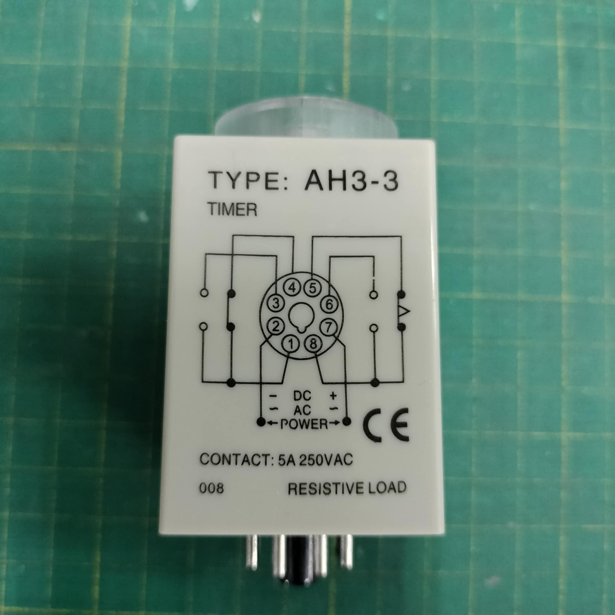 CKC Timer AH3-3 220V ไทม์เมอร์ ฟรีซ็อกเก็ต ช่วงเวลา 30 นาที Delay-ON Delay-OFF
