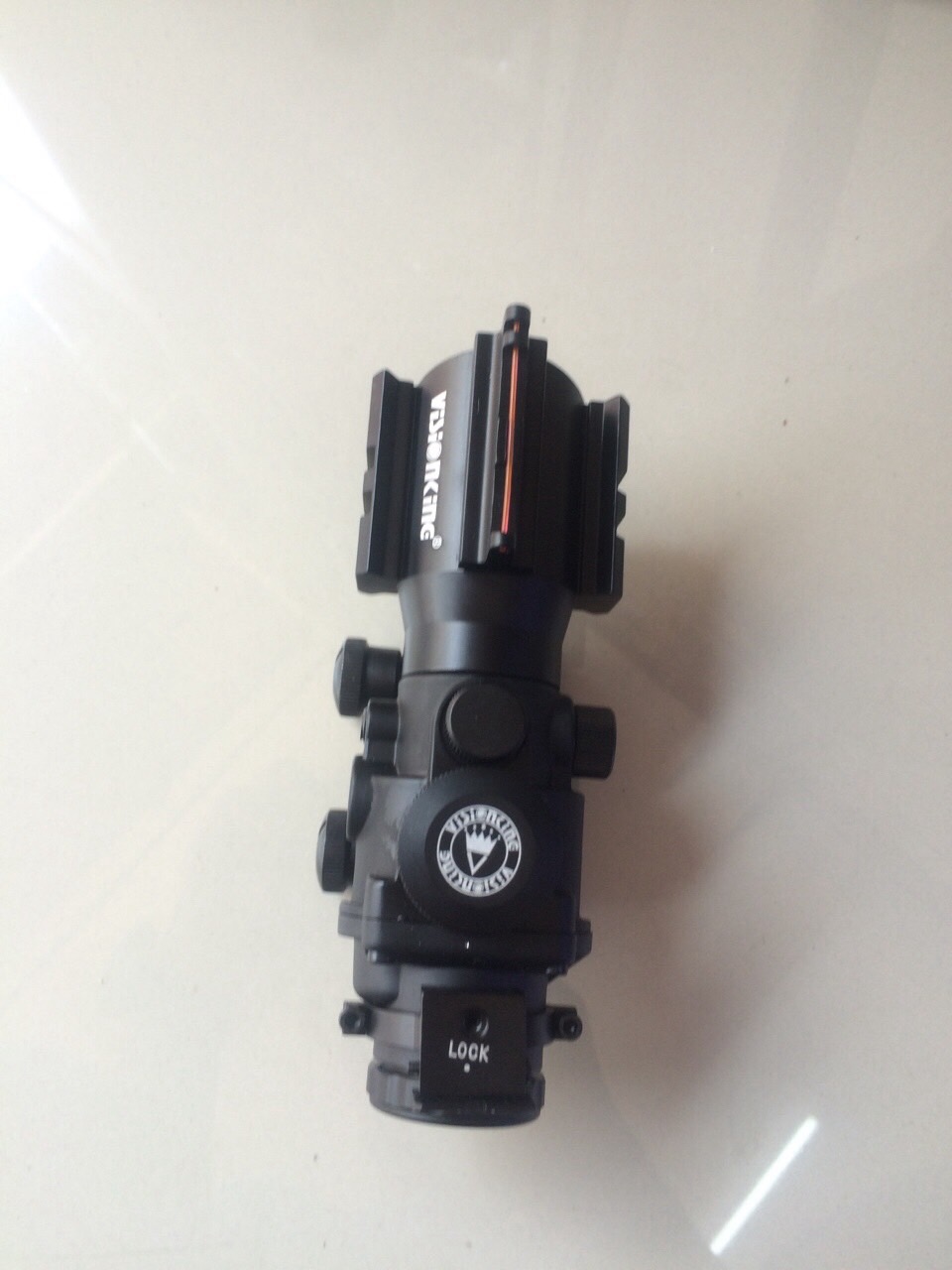 New.กล้อง Scope Visionking 4x32 Compact CQB มีรางข้าง+ศูนย์เรืองแสง Fiber Octic