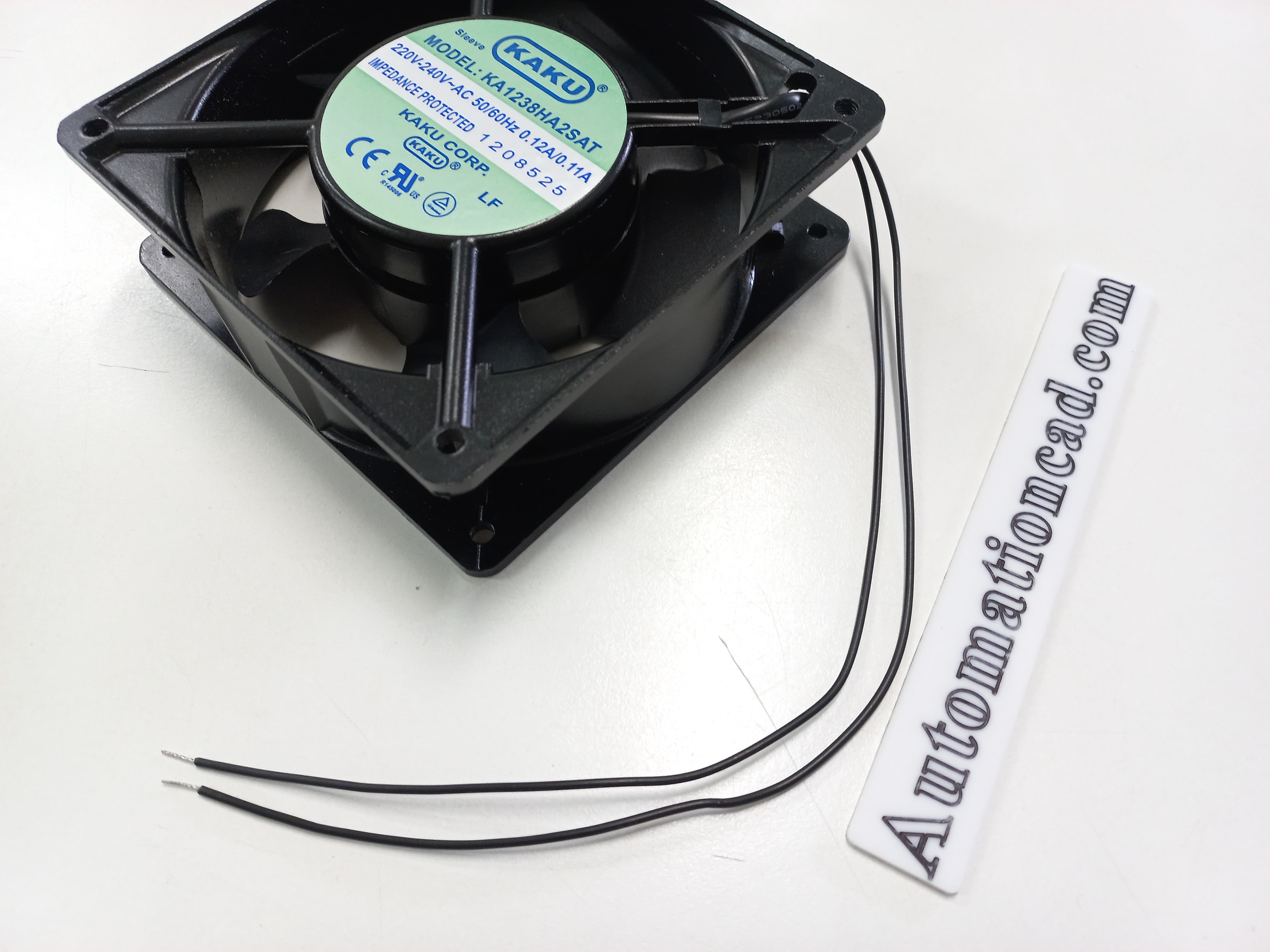 พัดลมระบายอากาศ KAKU ขนาด 4.5 นิ้ว 220-240VAC ลูกปืนแบบ Sleeve