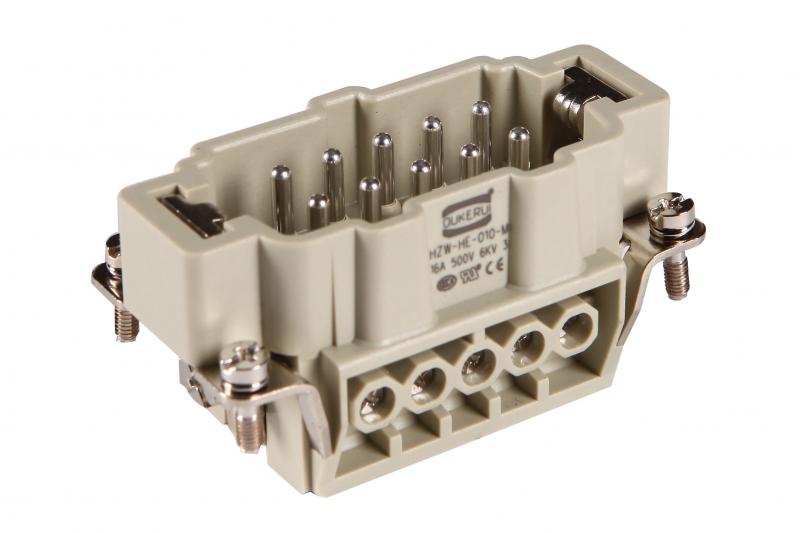 INSERT H10B MALE ตัวผู้ 10P ไส้แกนใน CONNECTOR ปลั๊ก สัญญาณ อุตสาหกรรม