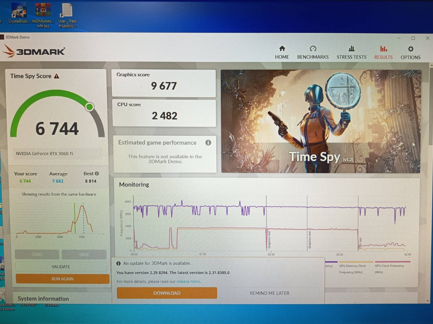 RTX 3060Ti ASUS RGB GDDR6 8GB 256bit ประกัน 2 เดือน