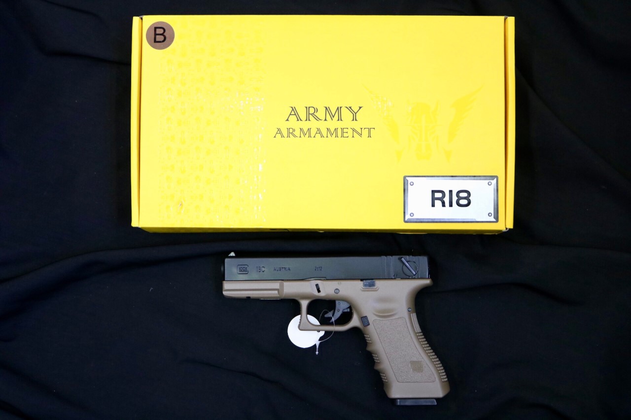 Re-Stock Army Armaments R18 ดำ เขียว ทราย ราคา: 2,800 บาท R32-1 R32-2 ราคา: 3,200 บาท R29 ดำ ราคา: 2,800 บาท