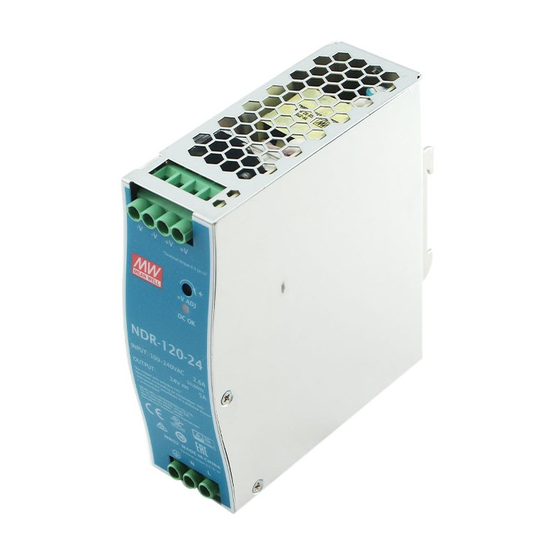พาวเวอร์ซัพพลาย NDR-120-24 MEANWELL 5A 24VDC POWER SUPPLY NDR