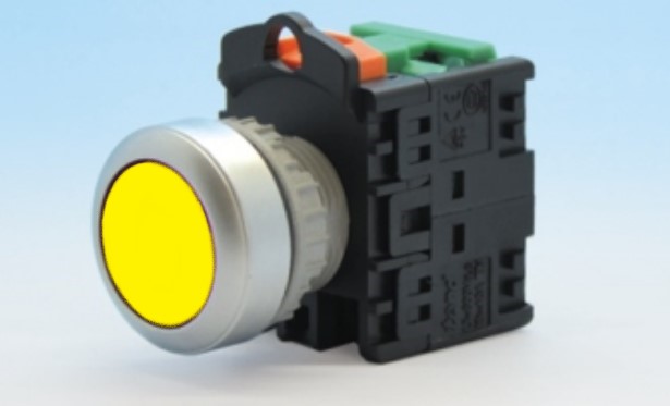 ปุ่มกด Push Button Switch 1NO TEND สวิตซ์กดหัวเรียบ รู 22 mm
