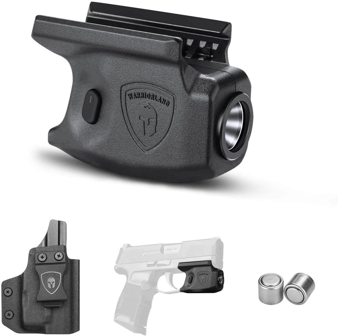 New.ไฟฉายติดปืน Sig Sauer P365 + ซองปืนพกใน Kydex ยี่ห้อ Warriorland รุ่น SL-1 + Kydex Holster