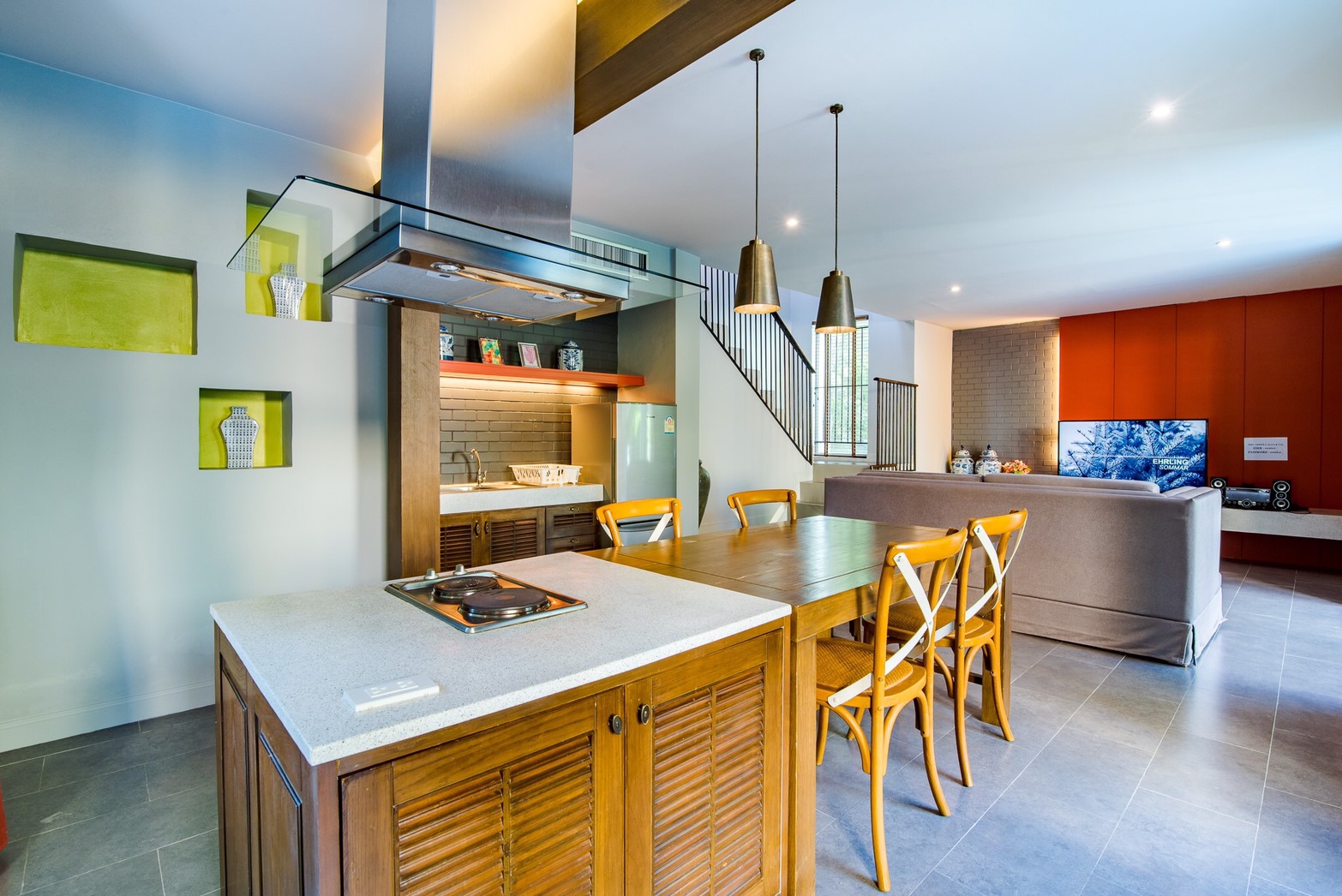 HR15023 บ้านพักหัวหิน บ้านทัศคานี บีช วิลล่า 3 ( Green 2Bed Garden View )