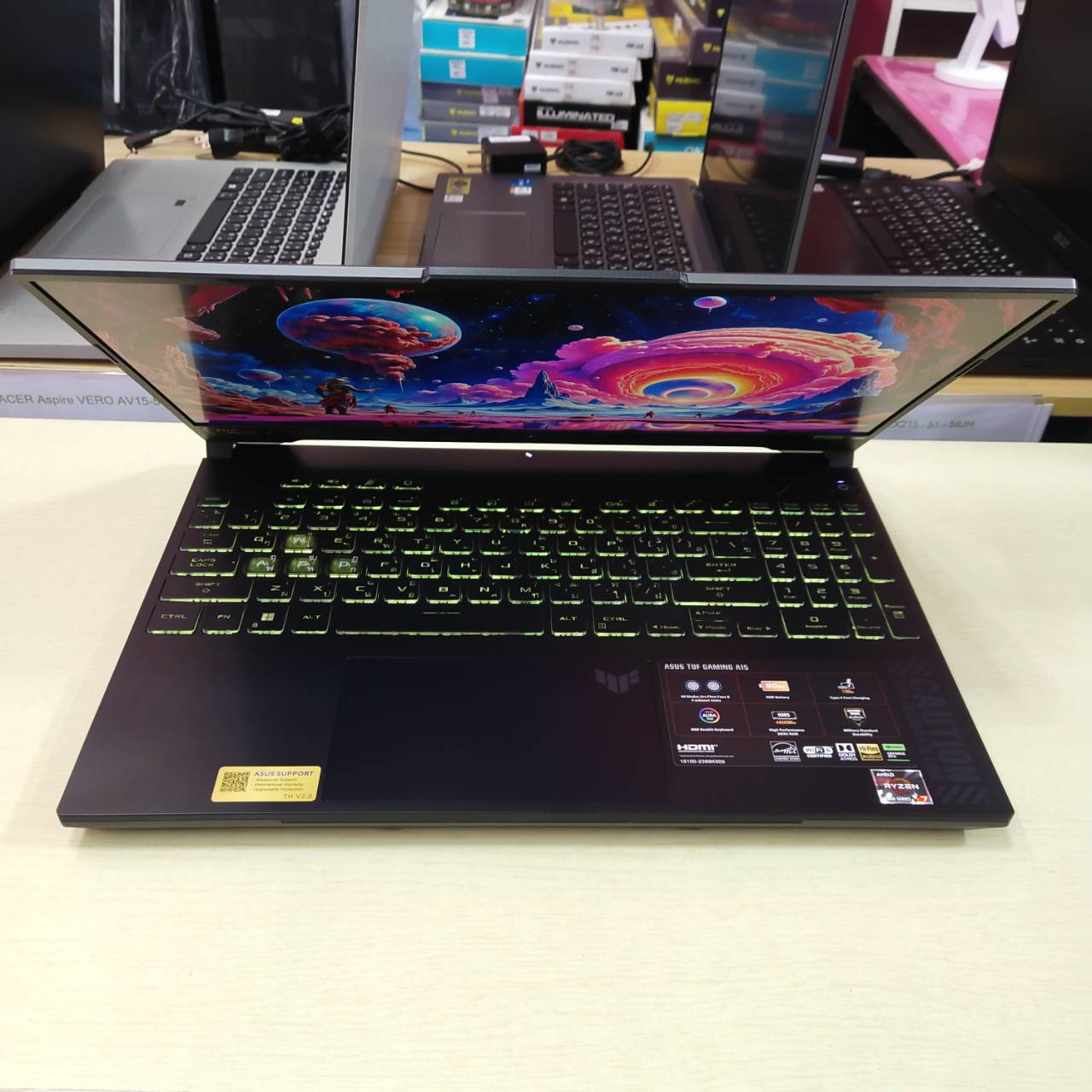 ASUS TUF GAMING A15 FA507NUR-LP037W *เครื่อง 1 เดือน* สภาพเครื่อง 100% ไร้ริ้วรอย (ประกันศูนย์ 13/10/2027)