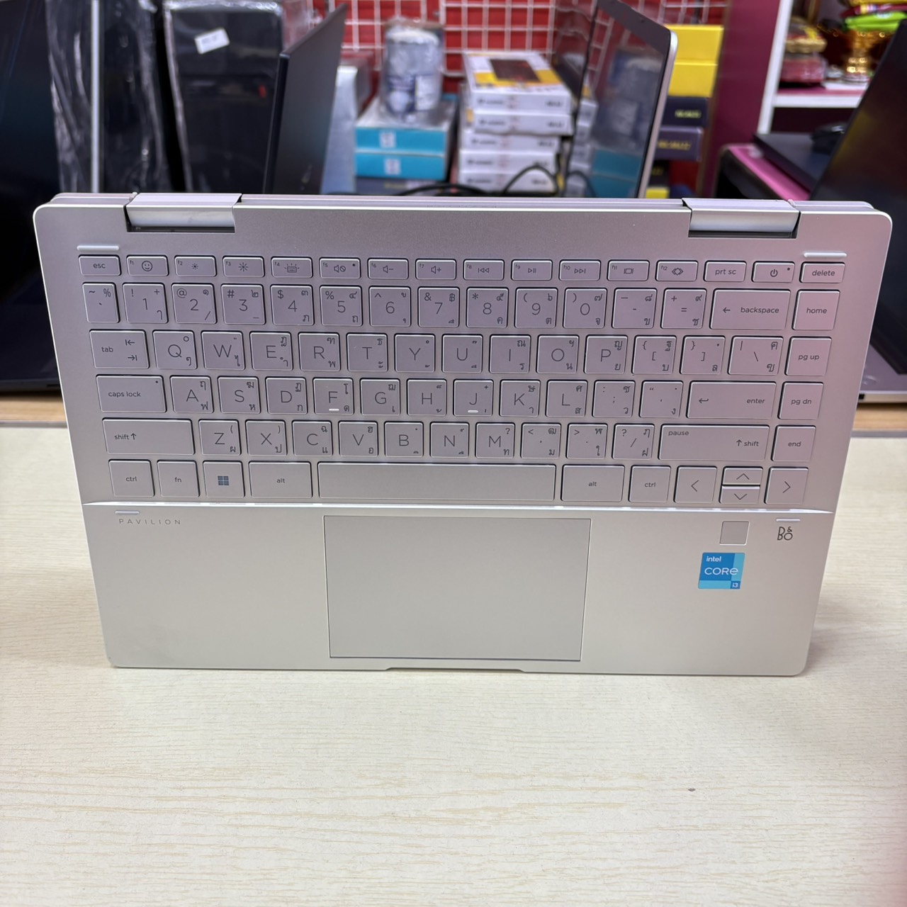 HP PAVILION X360 14 – EK0002TU * NOTEBOOK แบบฝาพับ 360 องศา หน้าจอ TOUCH SCREEN + ปากกา * ติดฟิล์มกันรอยหน้าจอแล้ว สภาพเครื่อง 90%