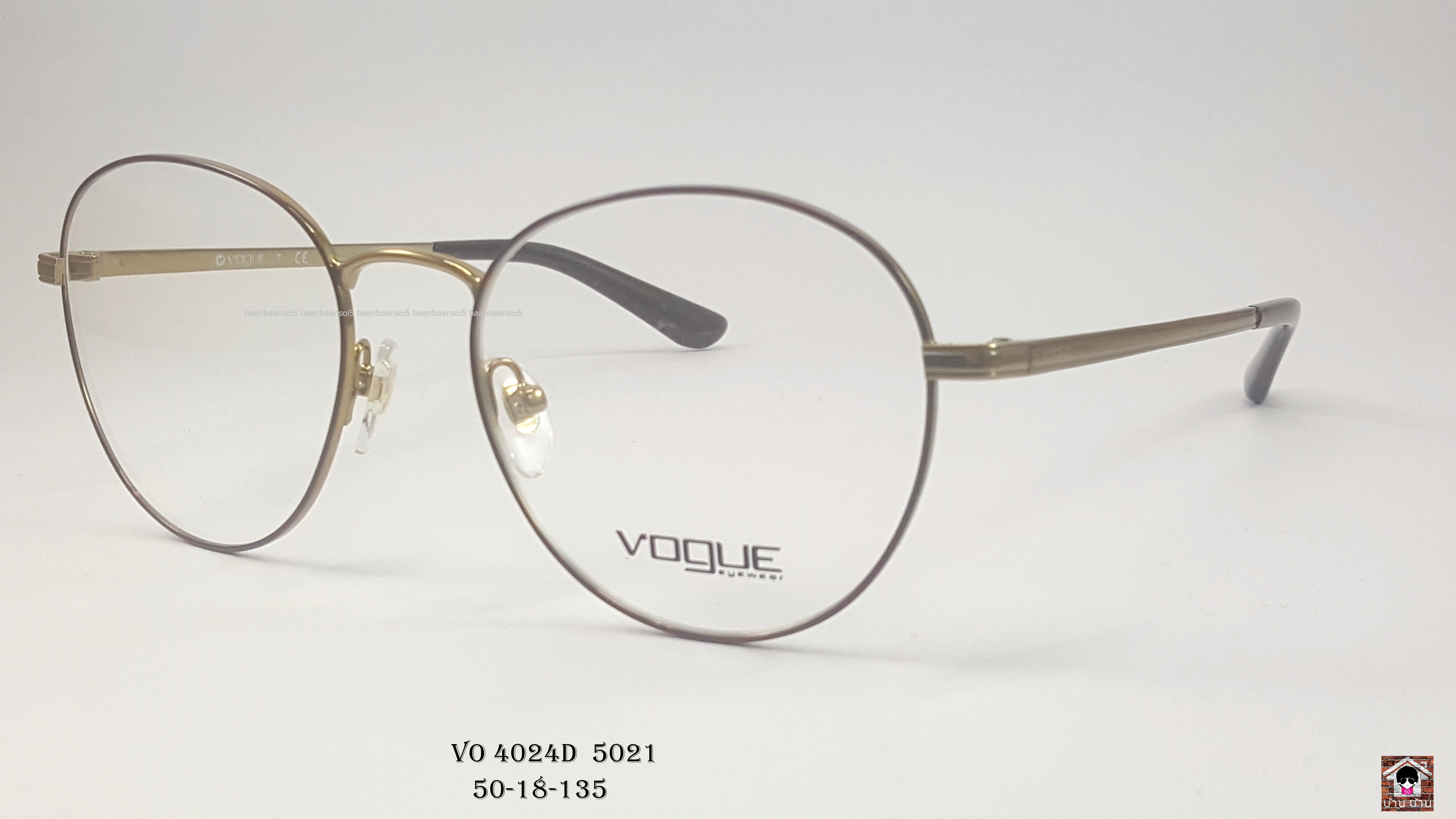 Vogue vo 4024D 5021 โปรโมชั่น กรอบแว่นตาพร้อมเลนส์ HOYA ราคา 2,900 บาท