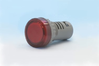 Pilot Lamp ไพลอตแลมป์ สีแดง รู 22 mm ไฟ 24 VDC