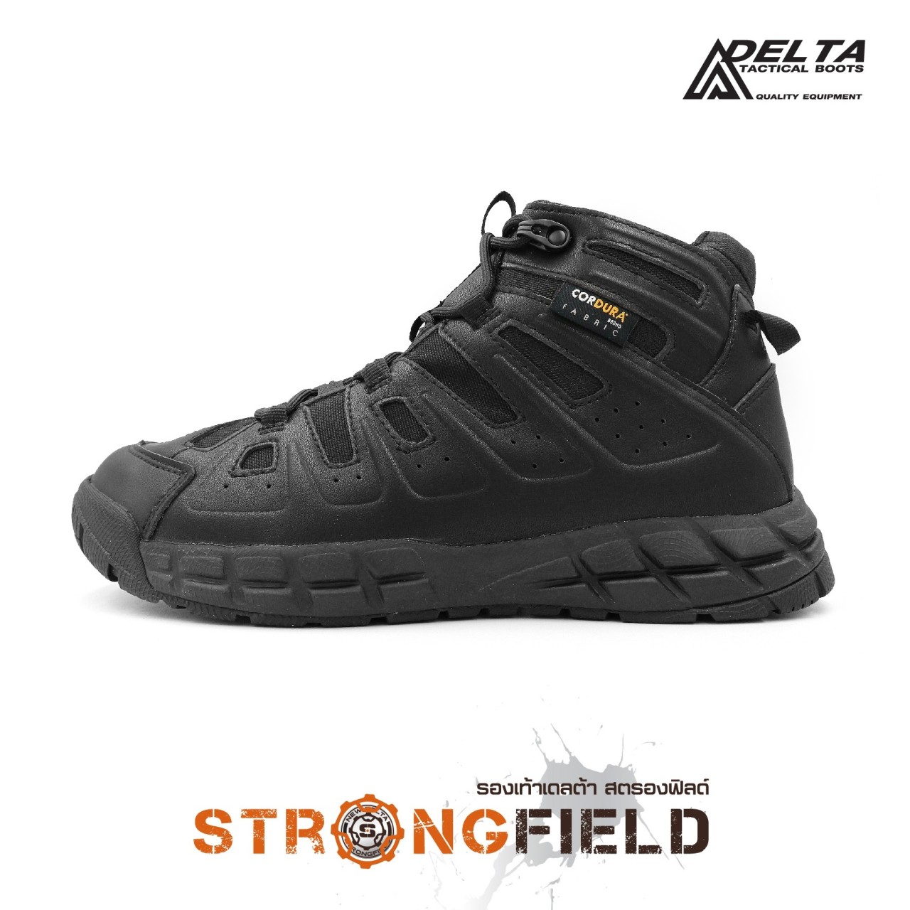 (fire)สินค้าใหม่ค่ะ 💥 รองเท้า New Delta รุ่น Strongfield 💥 🔩 รองเท้าที่ออกแบบมาสำหรับลุยได้ทุกสภาวะพื้นผิว 🔩 ผสมผสานอย่างลงตัวระหว่างเนื้อผ้า Cordura 1000D และหนังแท้ 🔩 ทรงหุ้มข้อ (Mid Boot) มั่นคง สูง 6 นิ้ว ǵ