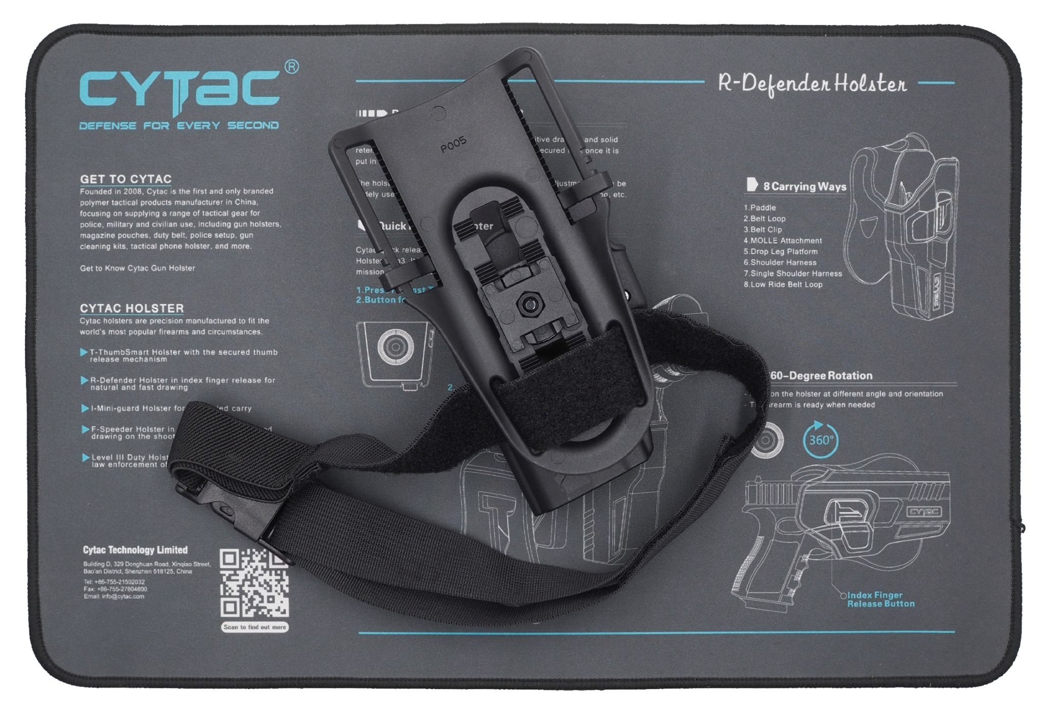 New.ซองปลดนิ้วโป้ง Sig P320 + เพลทลดต่ำ Cytac ( T- ThumbSmart Series Sig p320 Holster with Low Ride Belt Loop ) -ผลิตจากวัสดุ Polymer เกรดคุณภาพ แข็งแรงทนทาน -ซองสำหรับ Sig P320 - ตัวซองออกแบบให้ปลดล็อคนิ้วโป้ง ใช้งานง่ายเป็นธรรมชาติ และปลอดภัยยิ่งขึ้น -