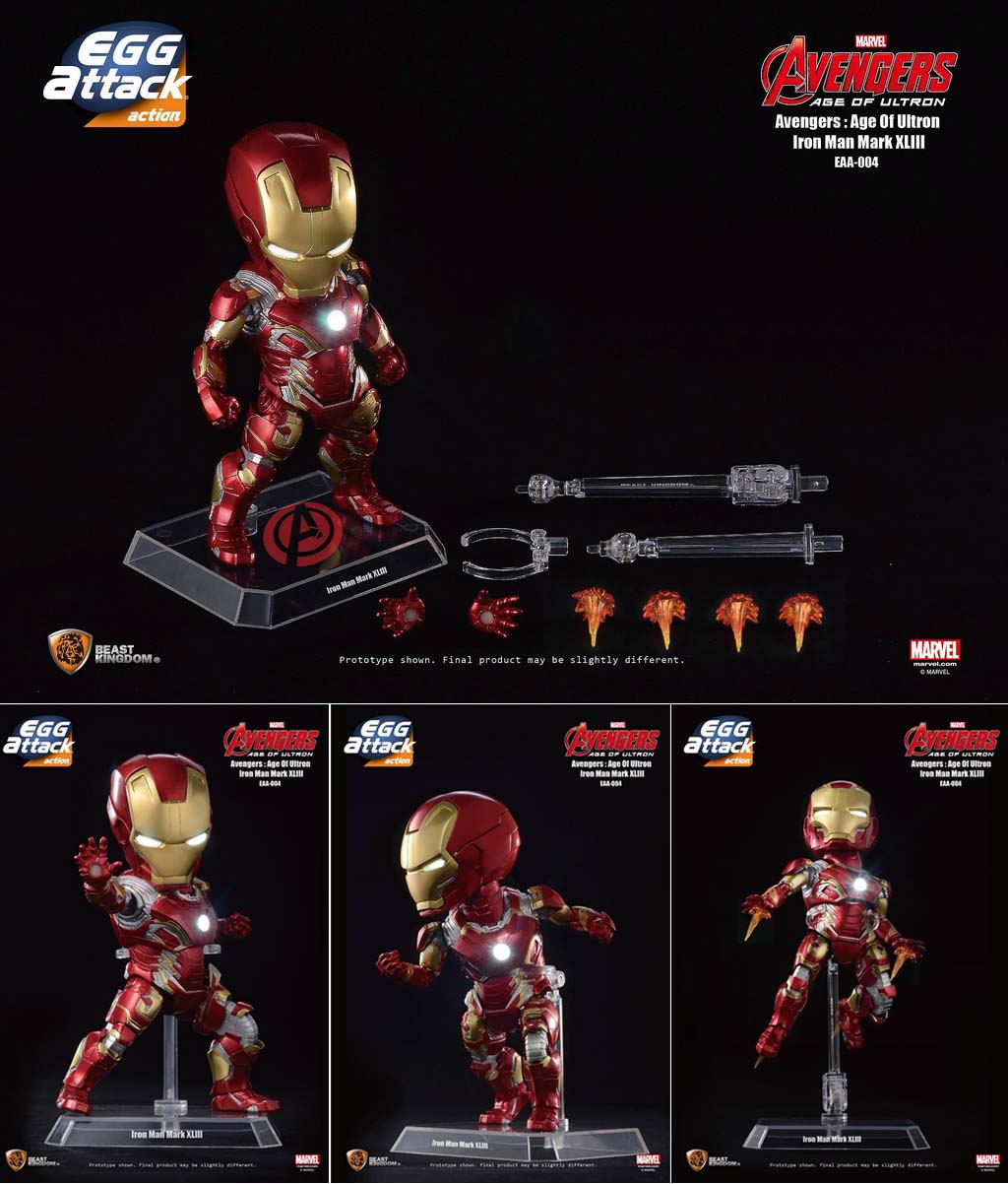 เปิดจอง Egg Attack Action – EAA-004 Avengers: Age of Ultron Iron Man Mark 43