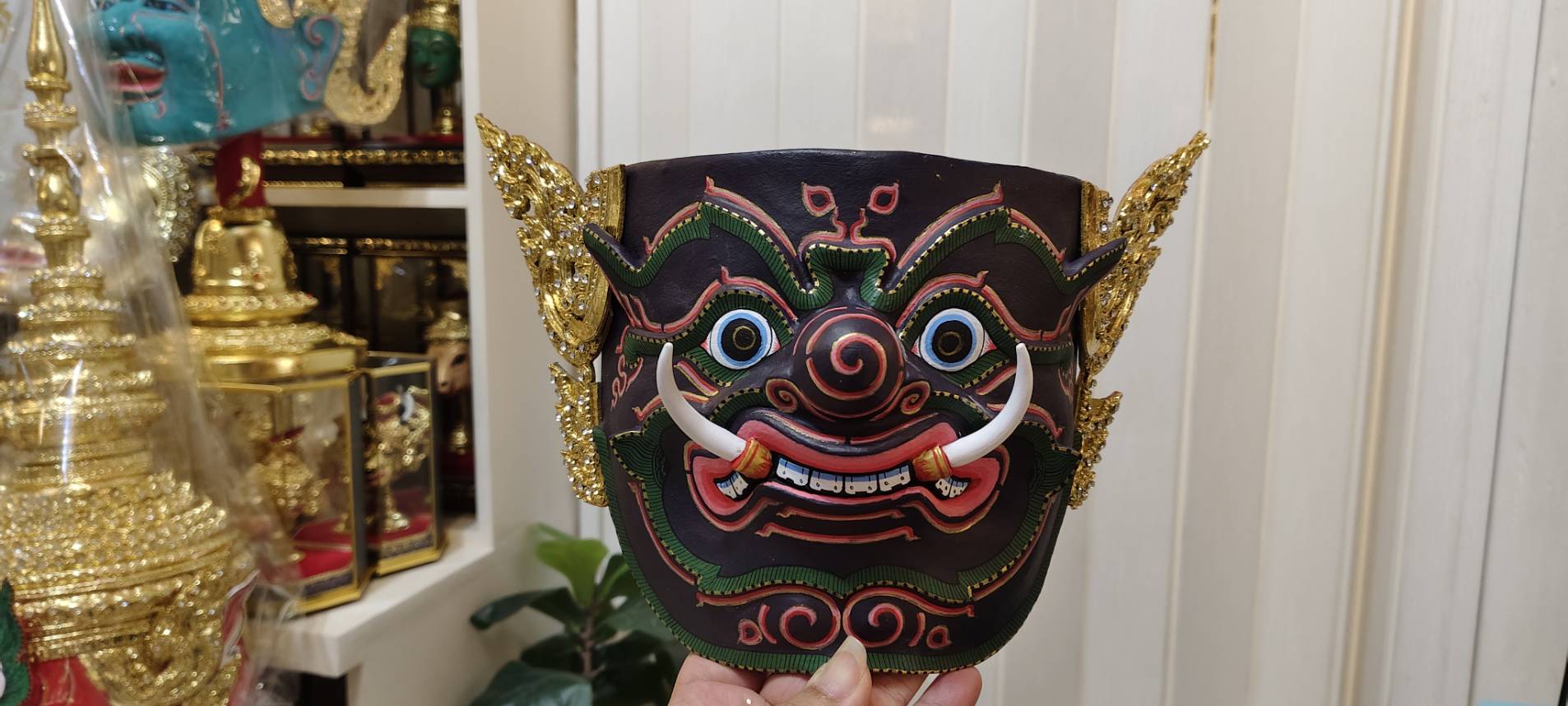 หน้ากากยักษ์ (สีม่วงเข้ม)