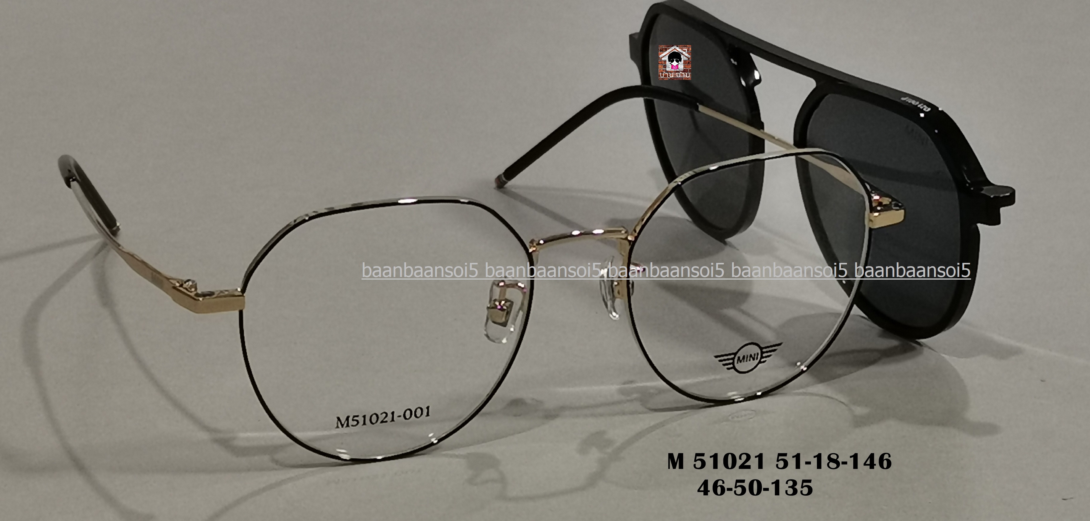 MINI M51021 โปรโมชั่น กรอบแว่นตาพร้อมเลนส์ HOYA ราคา 4,590 บาท