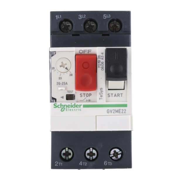 มอเตอร์เบรกเกอร์ SCHNEIDER 20-25A ป้องกันไฟฟ้าลัดวงจร มอเตอร์เกิดโอเวอร์โหลด