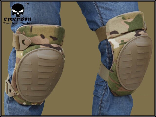 New.สนับเข่า / ศอก รุ่นใหม่ Emerson Tactical Military Protective Kneepad Set สีดำ / สีทาาย / ลายมาดิเคม ราคาพิเศษ