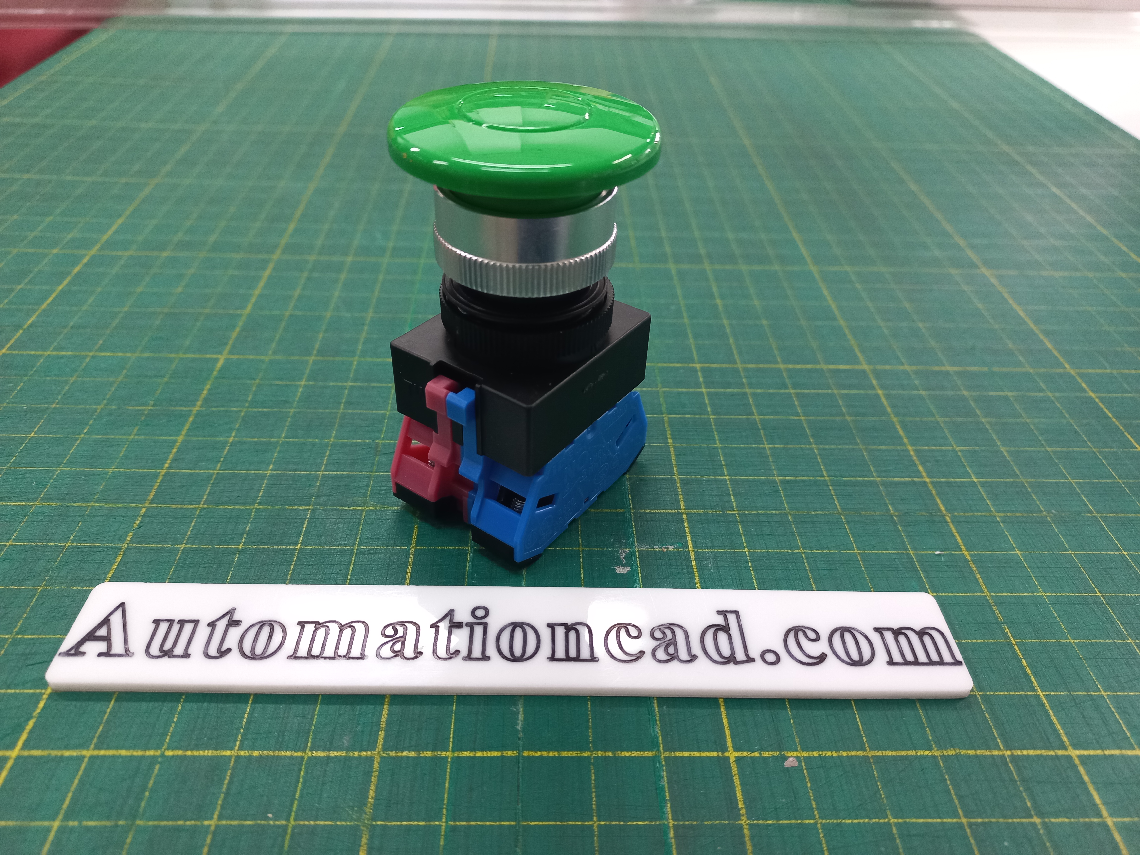ปุ่มกด IDEC 1NO-1NC สวิตซ์กดหัวเห็ด รู 22 mm Push Button Switch