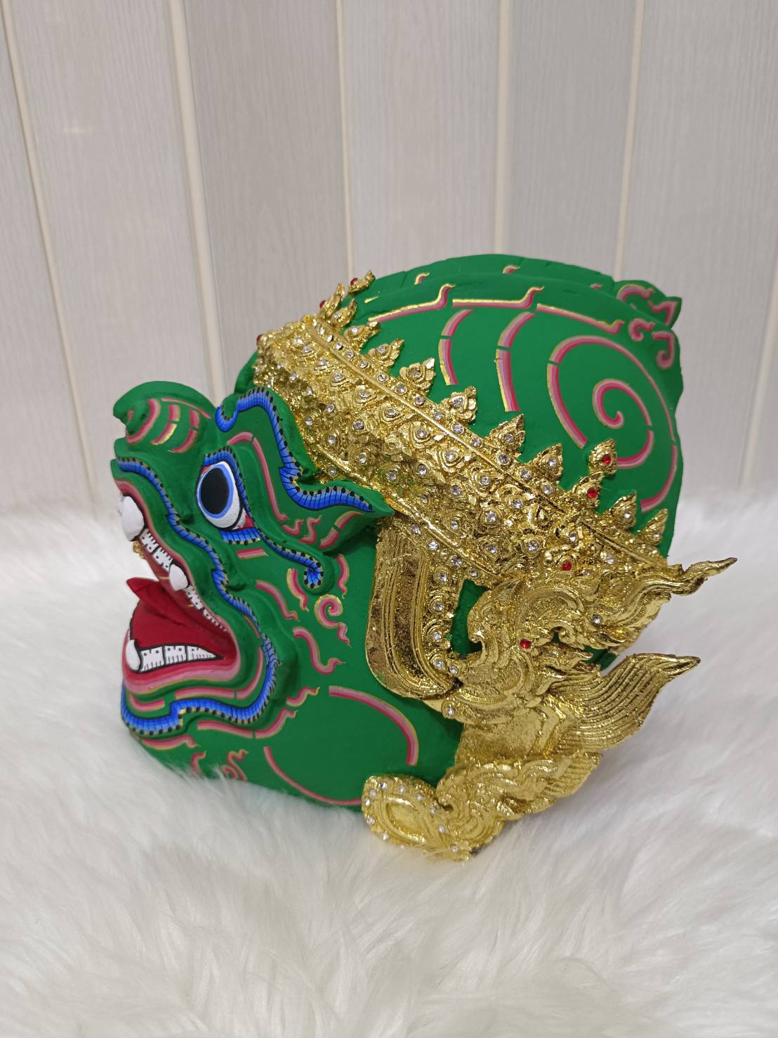 หัวโขนลิง (สีขาว) สำหรับแขวนผนัง