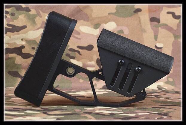 New.XLR TACTICAL BUTTSTOCK For M4 (Silver) ราคาพิเศษ
