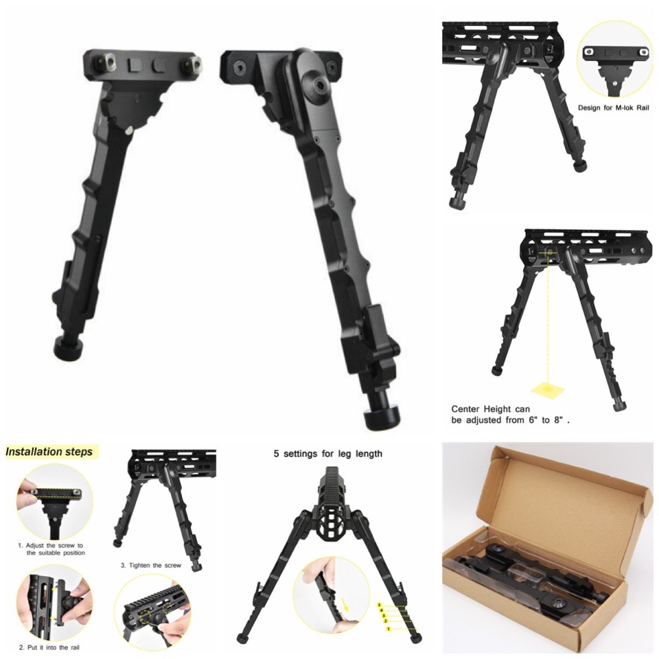 ขาทราย SR M-Lok คุณสมบัติ : #น้ำหนักเบา #ติดตั้งง่ายแค่สี่ขั้นตอน #ขาทรายเป็นแบบสองชิ้น แยกฝั่งซ้าย-ขวา #ขาทรายแออกแบบมาให้แยกเป็นสองชิ้น เพื่อเวลาติดตั้งกับชุดหน้าแล้วจะไม่สูงมากจจนนเกินไป #สำหรับชุดหน้าระบบ M-Lok #ขาทรายปรับระดับความสูงได้5ระดับ ตั้งแต่