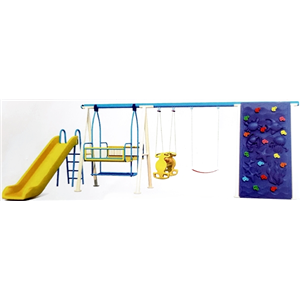 ชุด 5 in 1 กระดานลื่นชิงช้าปีนป่ายทะเล