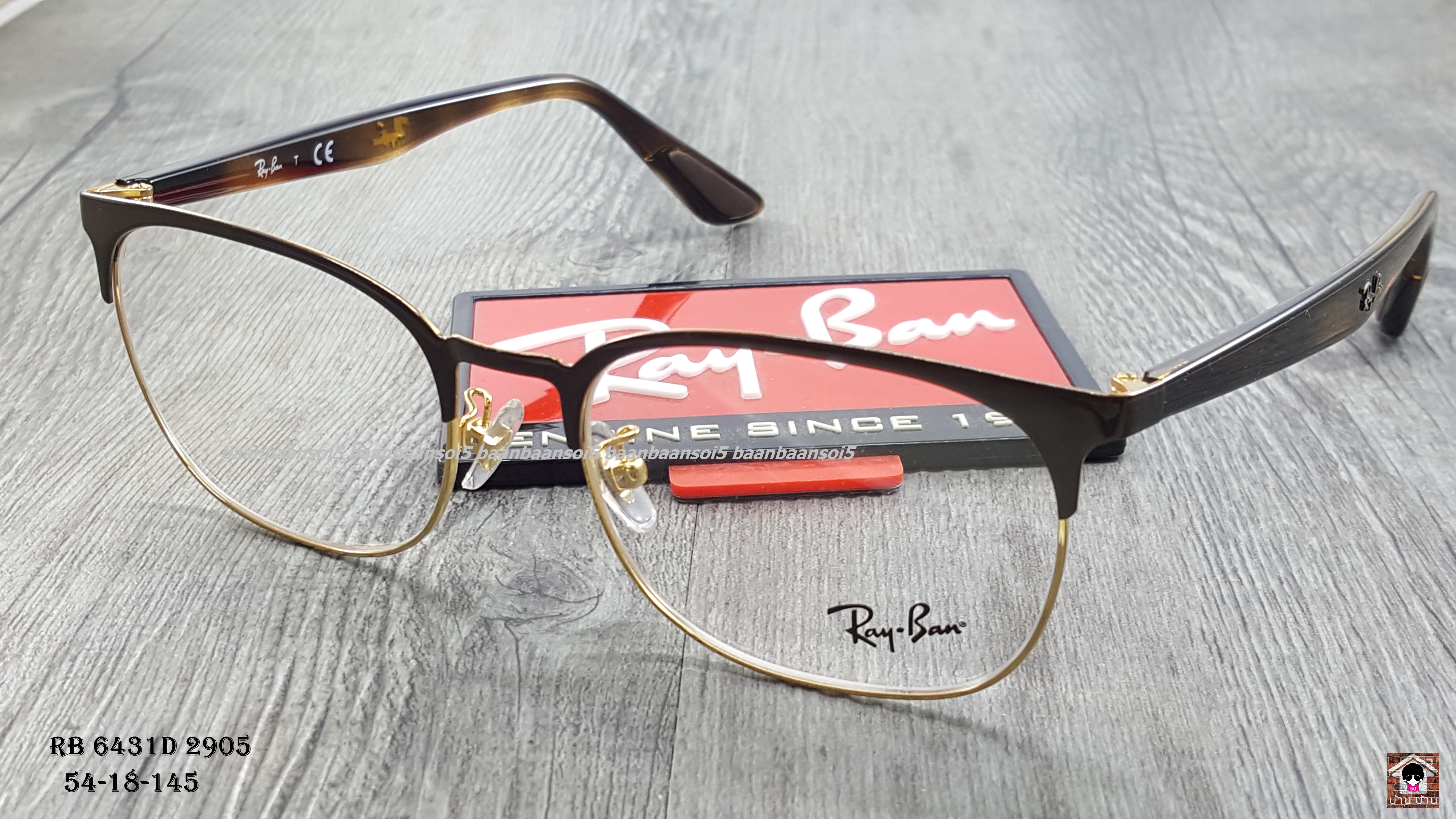 RayBan RB 6431D 2905 โปรโมชั่น กรอบแว่นตาพร้อมเลนส์ HOYA ราคา 3,500