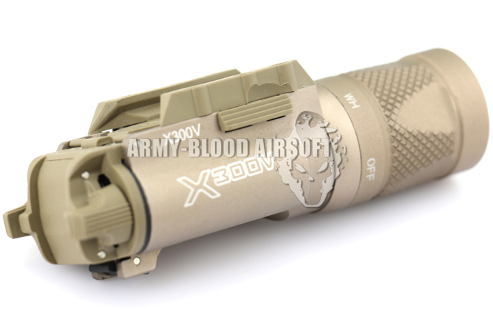 Surefire X300V Style LED Handgun or Long Gun WeaponLight (Tan)