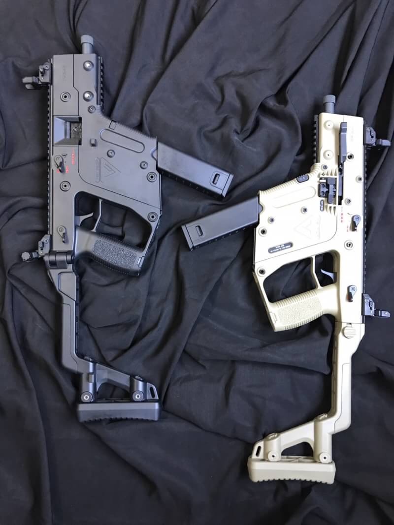New.อุปกรณ์แต่ง ปืน Kriss Vector AEG สีดำ สีทราย 2แม็กกาซีน สั้น-ยาว ปืนยาวระบบไฟฟ้า Made in HongKong ราคาพิเศษ