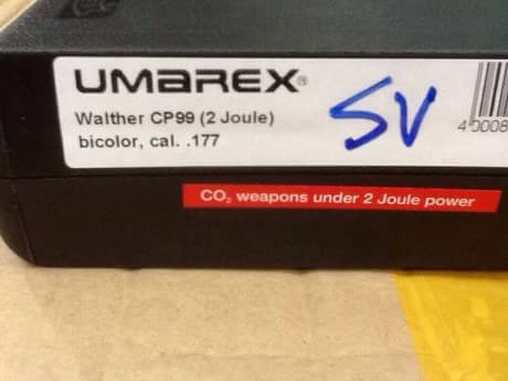 New.UMAREX WALTHER CP99 co2. เบอร์1 สีดำ สีเงิน ราคาพิเศษ