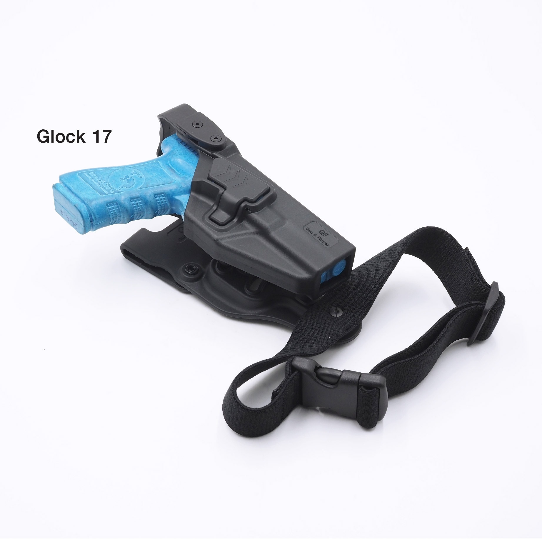 New. ซองพกนอก G17/19 Level 3 GF ( Gun Flower G17/19 Duty Holster Level III ) 🌀 ผลิตจาก Nylon PA66 เกรดคุณภาพ 🌀 ซองออกแบบมาเพื่อความปลอดภัยในการปฏิบัติหน้าที่ 🌀 Double lock 2 ชั้น ปลดนิ้วโป้งก่อน แล้วจึงปลดนิ้วชี้ตาม 🌀 ป้องก