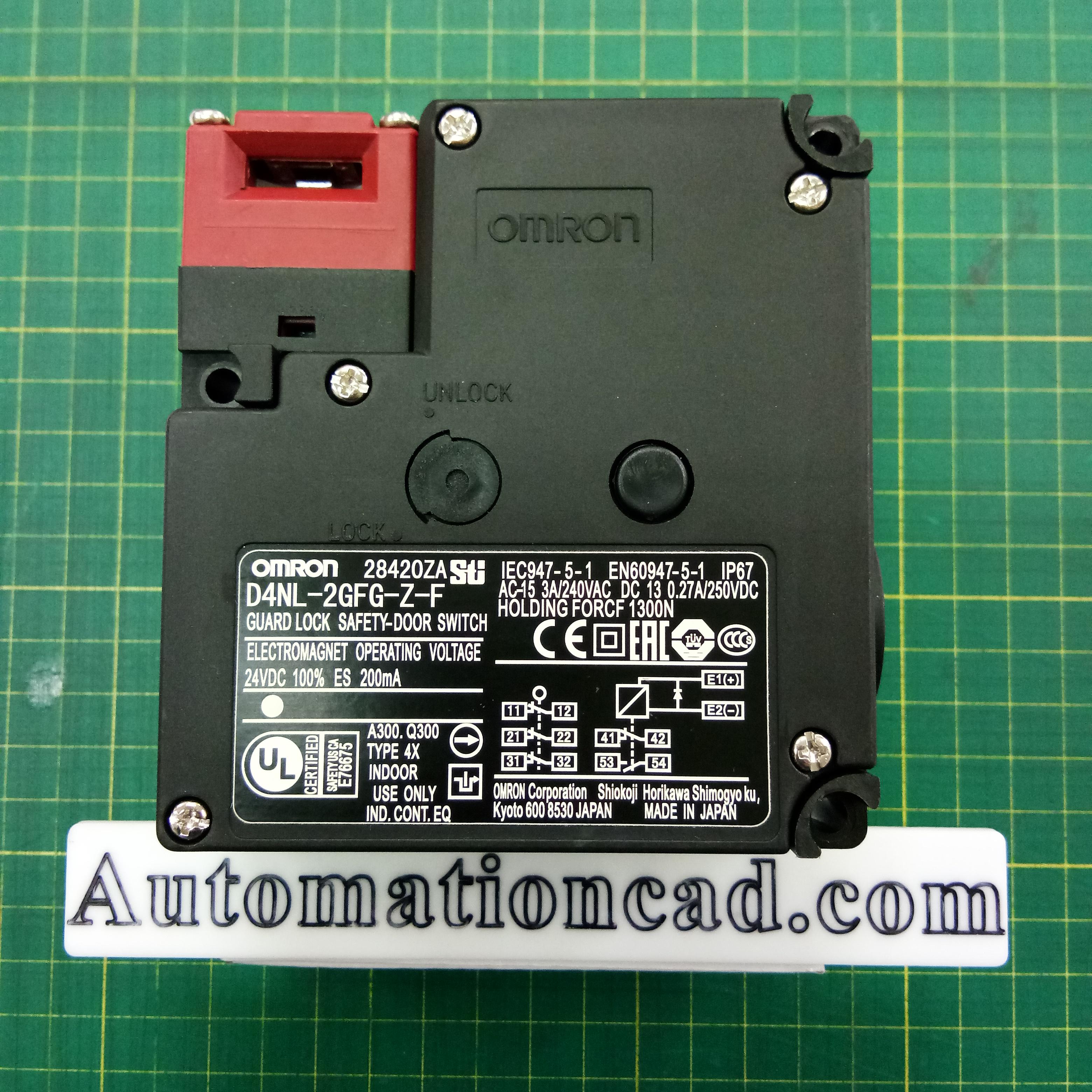 Safety Door Switch OMRON สวิตช์ประตูนิรภัย รุ่น D4NL-2GFG-Z-F