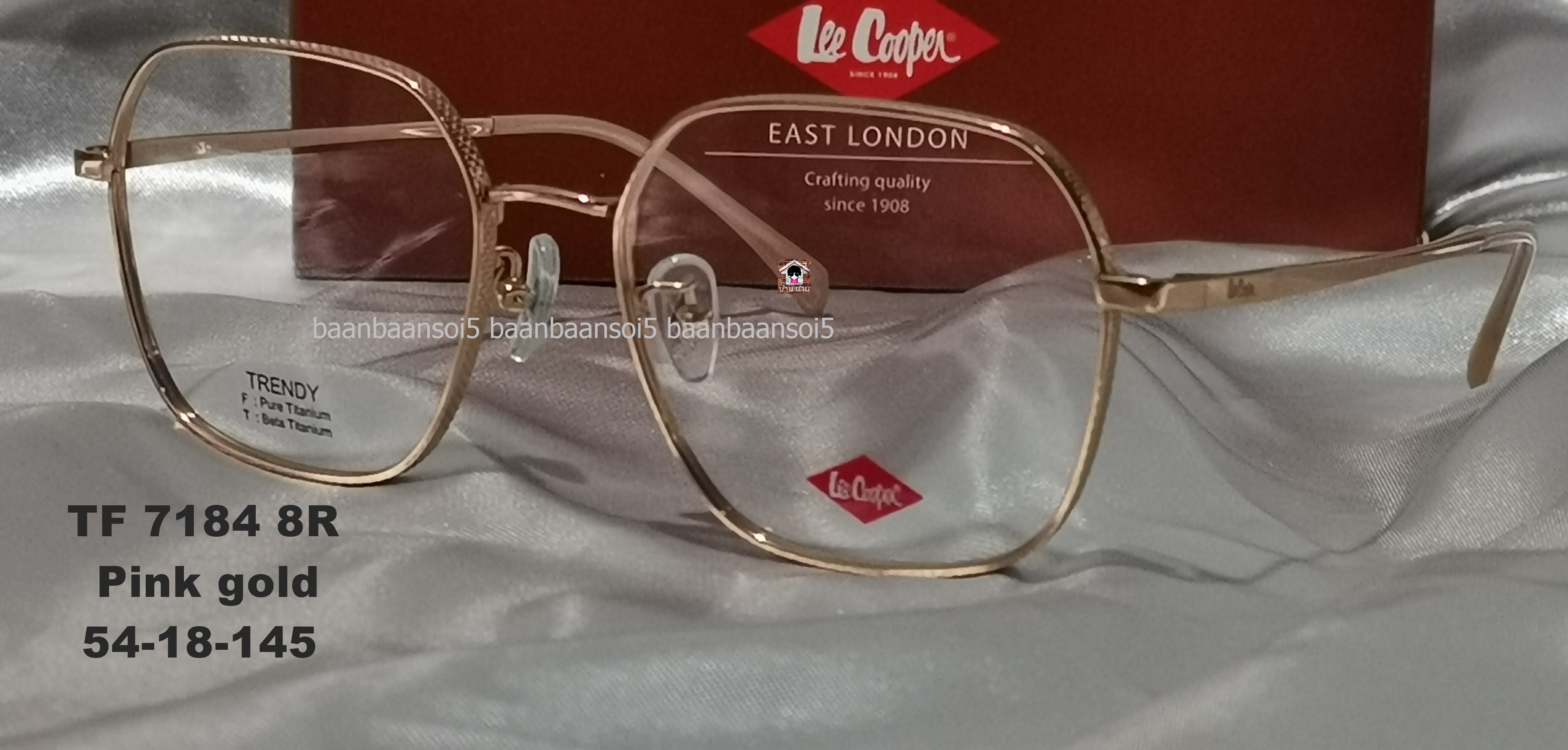 Lee Cooper TF 7184 โปรโมชั่น กรอบแว่นตาพร้อมเลนส์ HOYA ราคา4,200 บาท