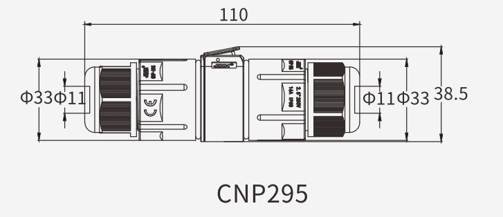 ปลั๊กคอนเนคเตอร์กันน้ำ ใช้กับสายไฟ ขนาด 0.5 ถึง 1.5 mm² แบบ 5 เส้น ข้อต่อสายไฟแบบหนีบ