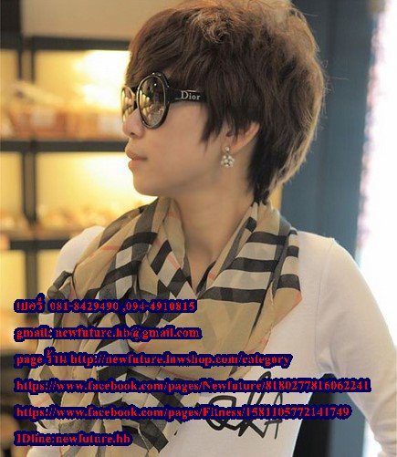 b006ผ้าพันคอ ผ้าคลุมไหล่ ผ้าพันคอแฟชั่น ลายทาง