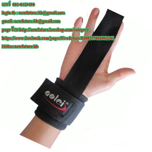 G-064ที่รัดข้อมือไว้ยกน้ำหนัก บาร์เบล สแตป Straps-Power Lifting Straps Basic Lifting Straps ฟิตเนส เพาะกาย เล่นกล้าม กีฬา