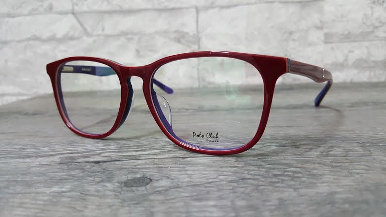 POLO club pc 5567 กรอบแว่นตาพร้อมเลนส์ มัลติโค๊ตHOYA ป้องกันรังสีคอม