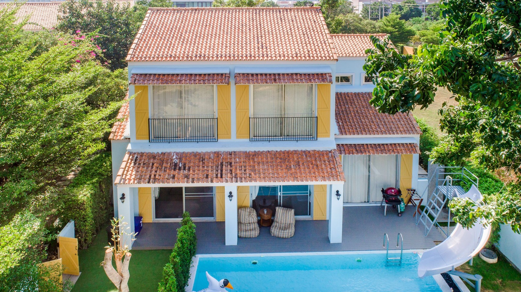 HR15019 บ้านพักหัวหิน บ้านทัศคานี บีช วิลล่า 1 ( Blue 3Bed Sea View )