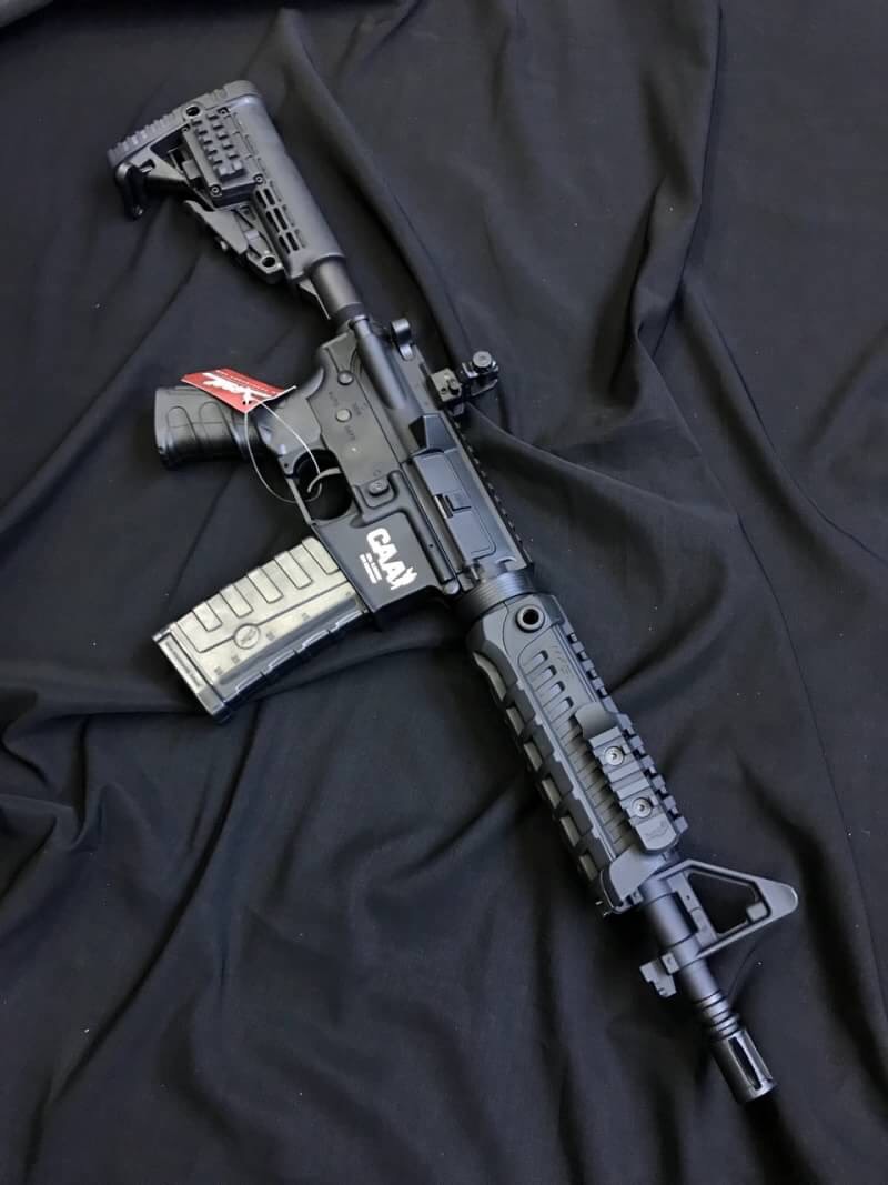 New.CAA Licensed Airsoft AEG Rifle by King Arms (Model: M4 CQB Black) ราคาพิเศษ
