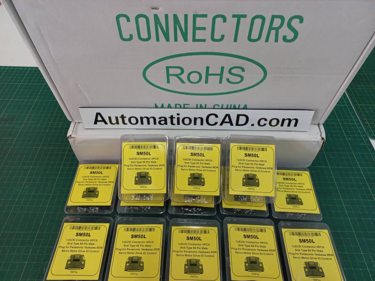 หัว CONNECTOR CN1 50 PIN ของ SERVO YASKAWA, DELTA, MITSUBISHI LEXIUM