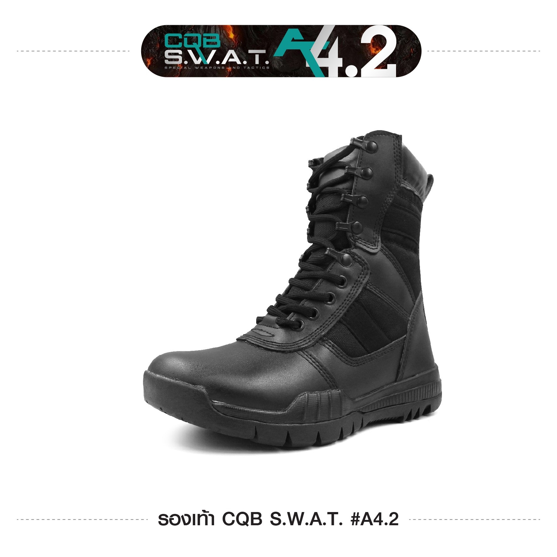 New. รองเท้า NEW CQB A4.2 #คุณคสมบัติ 🚩ขอบนวม เสริมฟองน้ำอย่างดีพร้อมกับการเย็บตัวรองเท้าถึง3ชั้นเพิ่มความคงทน 🚩ตัวรองเท้าซับฟองน้ำด้านใน เพิ่มความนุ่ม สวมใส่สบายและอยู่ทรง 🚩ตัวรองเท้าใช้วัสดุ หนัง MICRO-FIBER ทำให้มีน้ำหนักเบา เพิ