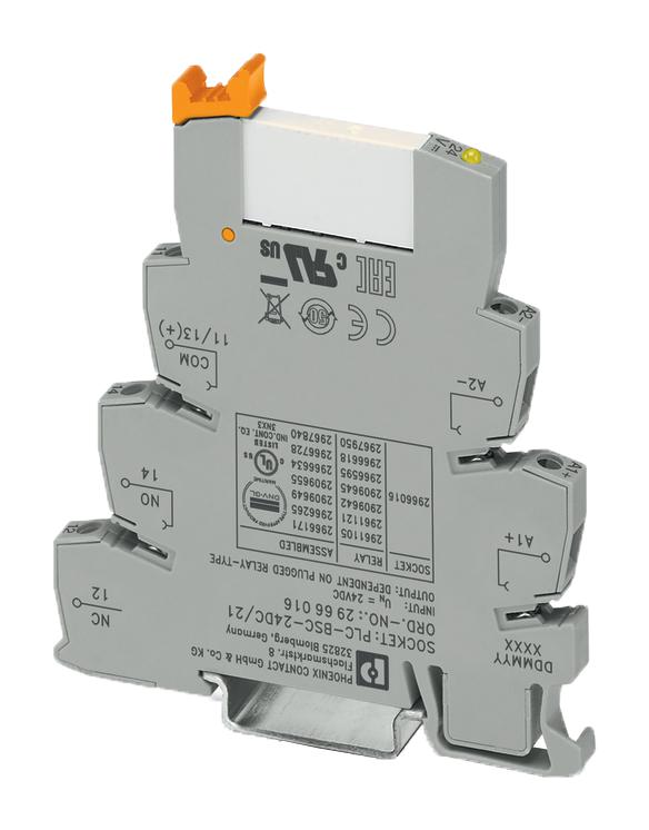 RELAY PHOENIX CONTACT รีเลย์ PLC-RSC- 24DC/21 - 2966171 รหัสนี้ ได้ RELAY + SOCKET มาเป็นชุด