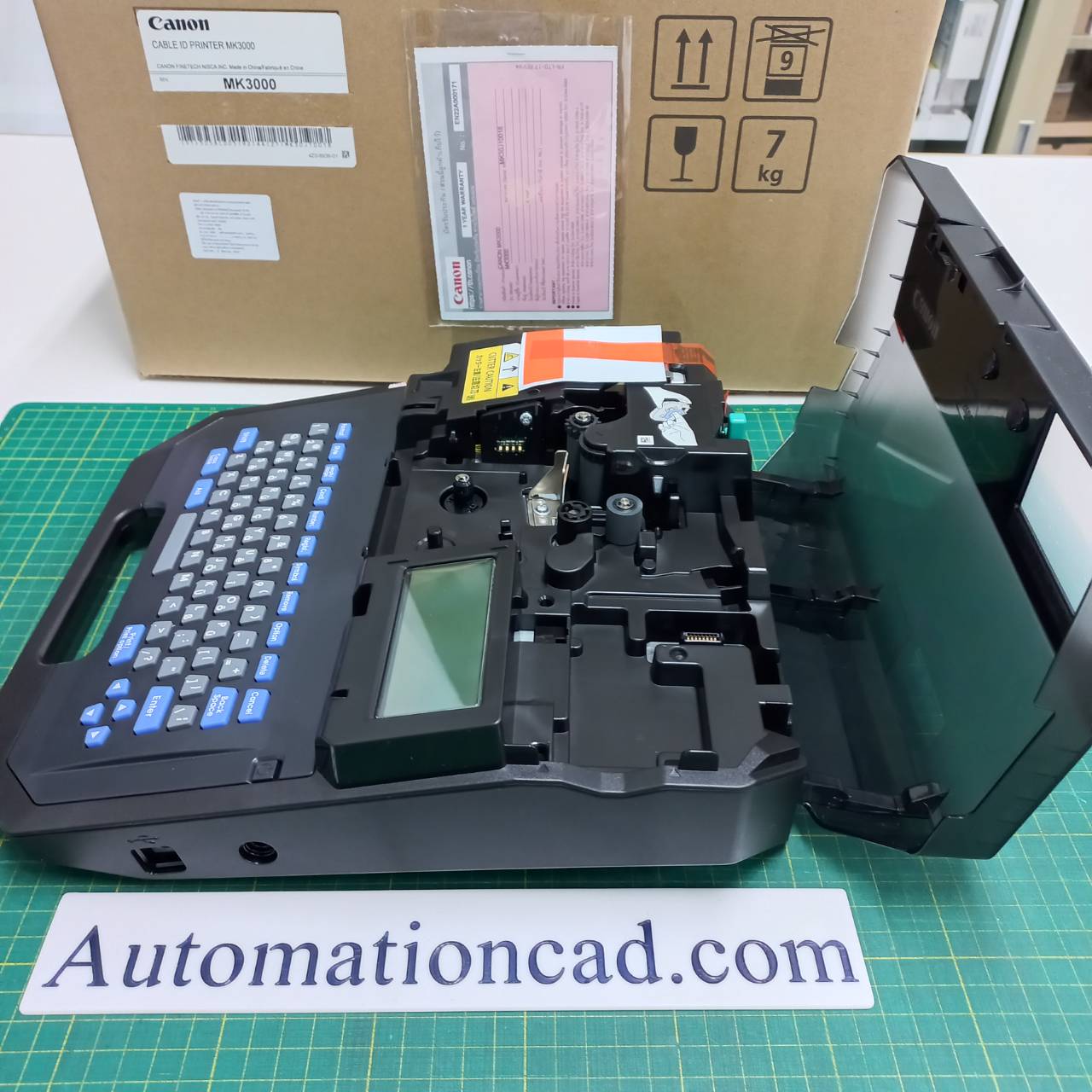 เครื่องพิมพ์ปลอกสายไฟ CANON MK-3000 ต่อคอมพิวเตอร์ได้ Label Printer Wire Marker MK3000