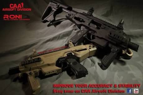 New.CAA RONI B M9/M92F/M9A1 Pistol Carbine Conversion Kit in Black ราคาพิเศษ