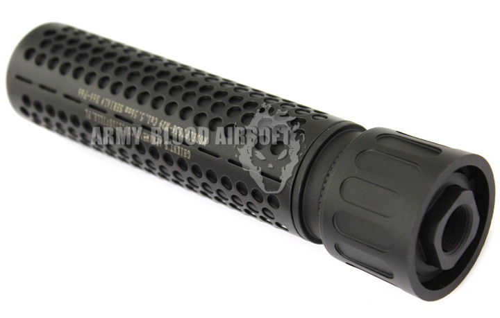 Knight's Armament QDC Barrel Extension KAC 556 QDC CQB Airsoft Dummy Quick Detach Suppressor (Carbine Length,BK)prev next