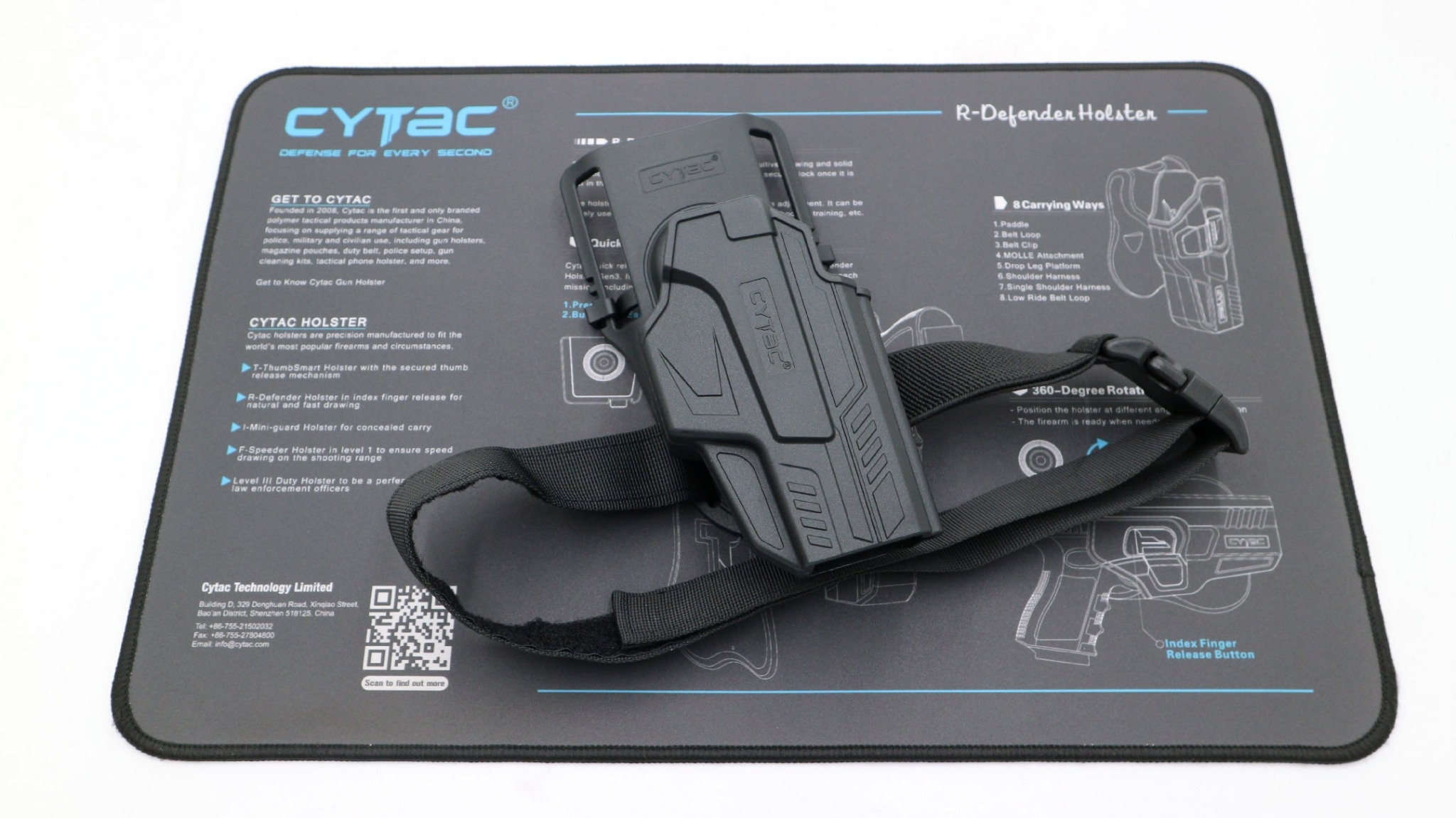 New. ซองปลดนิ้วโป้ง Glock19 + เพลทลดต่ำ Cytac ( T- ThumbSmart Series G19 Holster with Low Ride Belt Loop ) ⭕ ผลิตจากวัสดุ Polymer เกรดคุณภาพ แข็งแรงทนทาน ⭕ ซองสำหรับ G19 Gen 1-5 ⭕ ตัวซองออกแบบให้ปลดล็อคนิ้วโป้ง ใช้งานง่ายเป็นธรรมชาติ และปลอดภัยยิ่งขึ้น ⭕